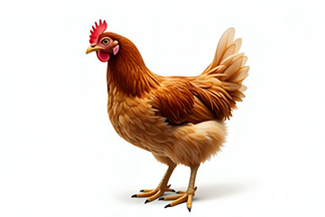 Fototapeta premium rooster isolated on white background