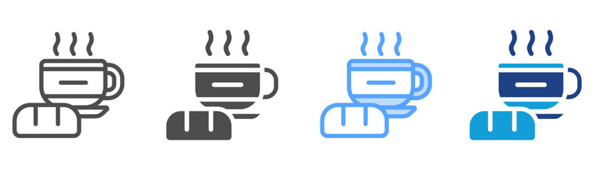 Breakfast Icon Set Multiple Style Collection