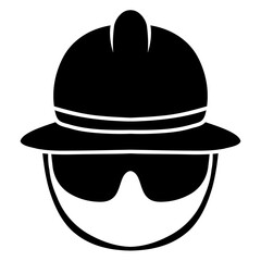 firefighter safety helmet icon