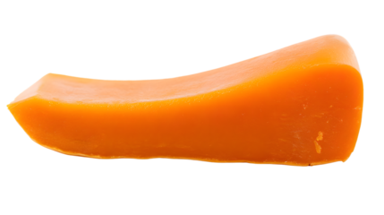 A vibrant slice of orange vegetable perfect for culinary and healthfocused content