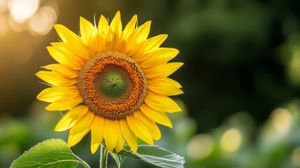 Radiant Sunflower in a Summer Garden
