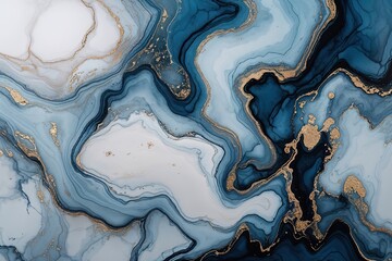 Obraz premium Elegant Abstract Marble Ink Artwork with Flowing Alcohol Ink Textures