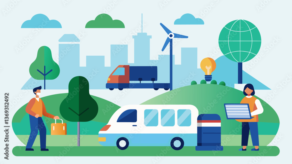 Poster a talk on the development of a carbonneutral transportation system offering a greener alternative to