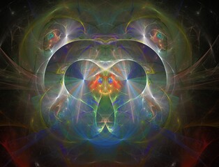 Obraz premium Imaginatory fractal abstract background Image