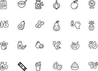 Nutrition Icon Bundle The Ultimate Health And Wellness Pack.