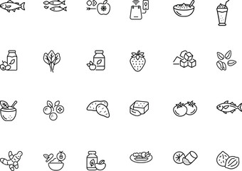 Nutrition Icon Bundle The Ultimate Health And Wellness Pack.