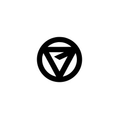 Extinction Rebellion Symbol, Black Icon on White Background