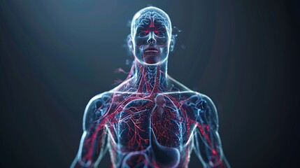 Futuristic Human Anatomy Visualization