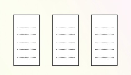 Lined Note Cards Template Set, Minimalist Task List, Simple Planning Framework

