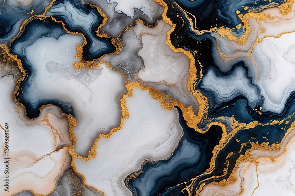Poster luxurious marble ink abstract art for elegant background patterns