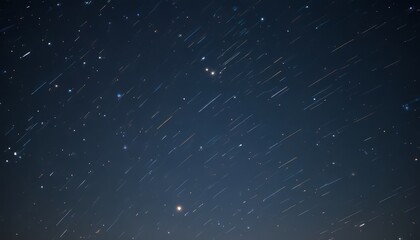 Starlit Sky with Star Trails