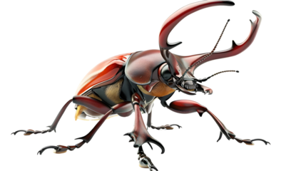 Detailed Illustration of a Majestic Insect with Large Antlers Perfect for Nature and Wildlife