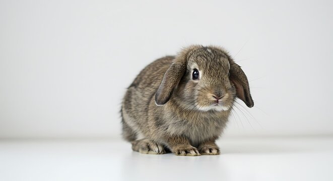 Adorable Baby Lop-Eared Rabbit