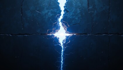 Crack in the Universe with Electric Energy