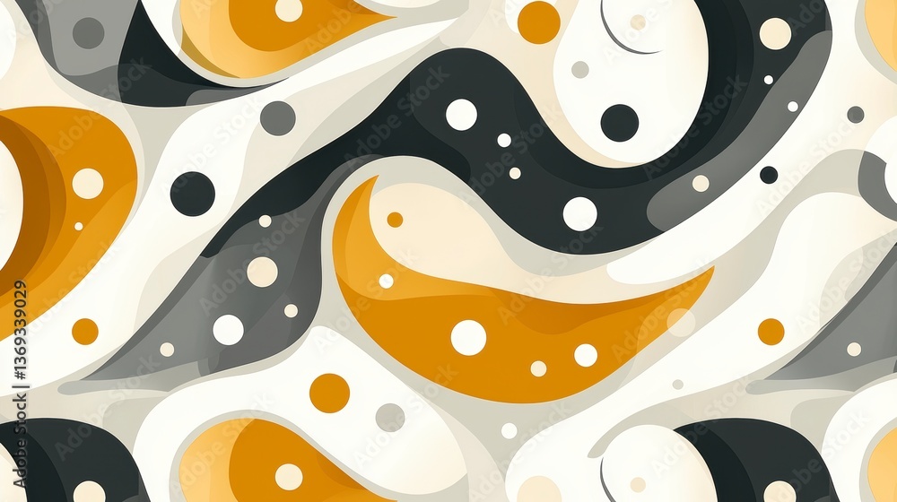 Poster dynamic abstract wave patterns digital art vibrant colors creative design modern aesthetics visual a