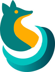 Modern Fox Logo 002 – Minimalist and Elegant Bird Design