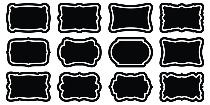 Set of islamic shape illustration design blank islamic shape template vector 
