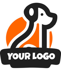 Modern Dog Logo 001 – Minimalist and Elegant Bird Design