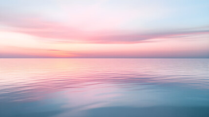 Obraz premium Pastel Tranquility: A Soothing Symphony of Sky and Water in Perfect Harmony