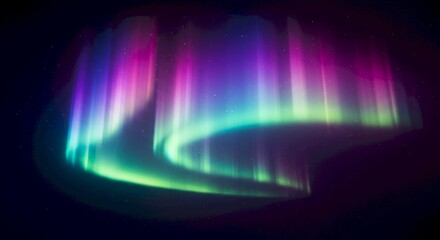 Stunning Aurora Borealis Night Sky Polar Lights Magical Colors