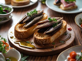 Anchovy Toast: A French Culinary Gem That Combines Crispy Bread, Bold Cured Anchovies, and Buttery or Garlicky Accents for an Umami-Packed Gourmet Bite &ndash; Simple yet exquisite!