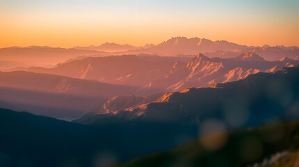 Mountain Sunrise Panorama