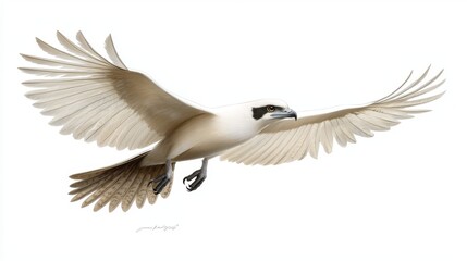Obraz premium Bird with wings spread wide, a stunning display of flight and freedom in the sky