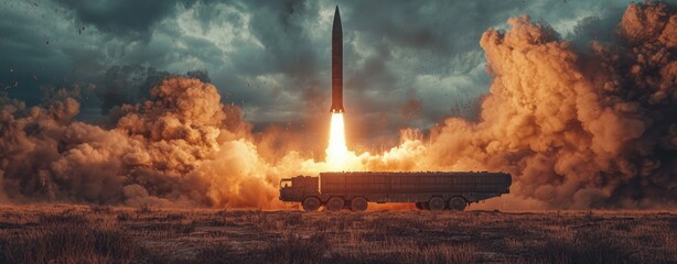 Missile Launch A Powerful Image of Modern Warfare