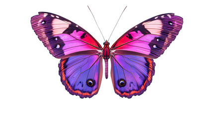 Obraz premium Vibrant Butterfly with Purple and Pink Wings Detailed Wing Patterns Nature Photography Wildl
