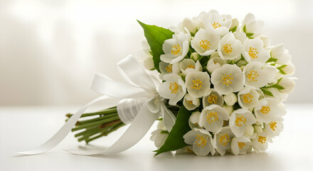 Elegant White Jasmine Bouquet