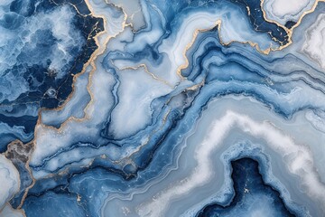 Fototapeta premium Sophisticated Icy Blue Marble Texture Background for Chic Home Decor
