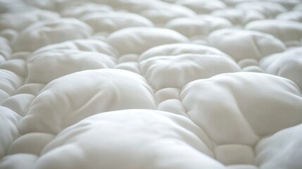 Fototapeta premium A quilted mattress pad with extra cushioning for comfort.