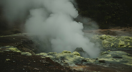 Steam Vent From Geothermal Area