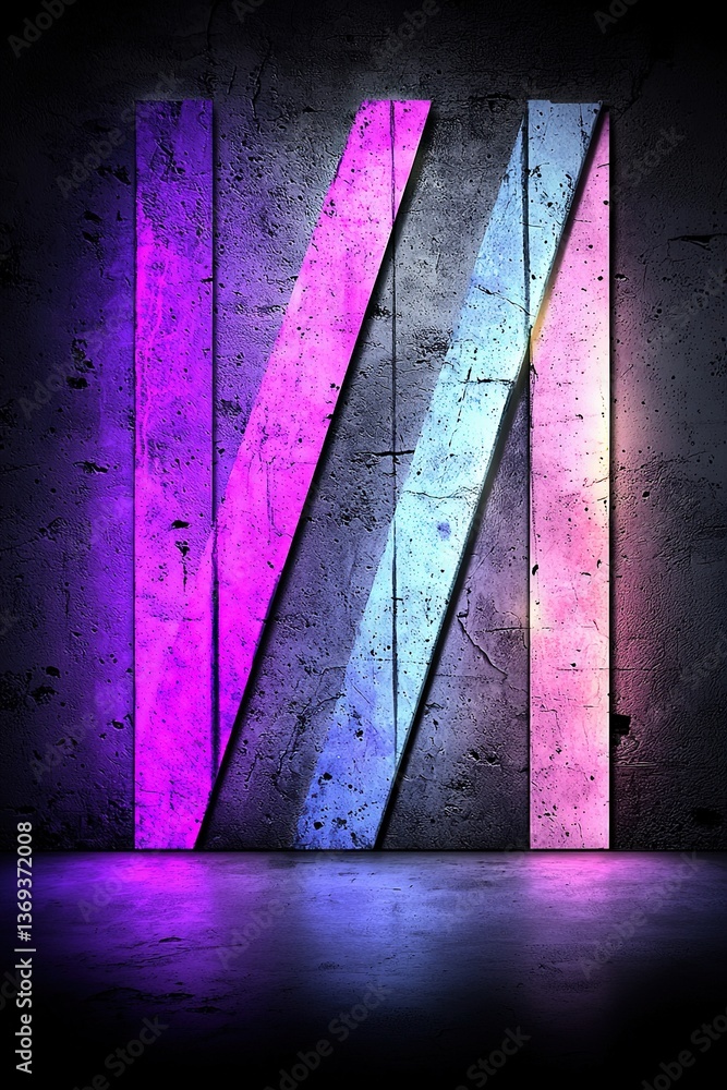 Aufkleber abstract illustration of light patterns on a textured surface with vibrant colors and creative desig