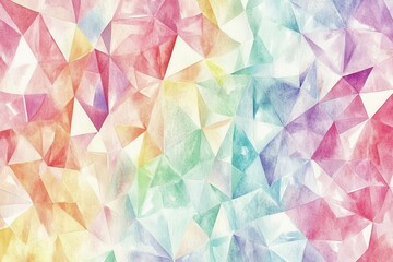 Fototapeta premium Rainbow Watercolor Geometric Texture Background.