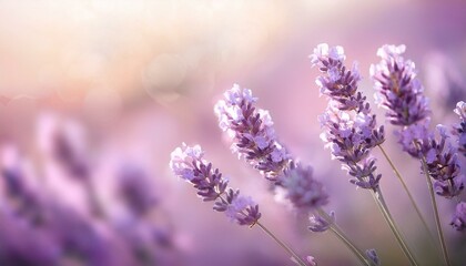 Obraz premium Lavender blossoms in soft light