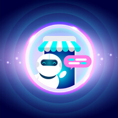 AI Chatbot Innovation and Future Technology Concept