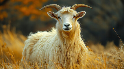 Obraz premium fat goat look handsome