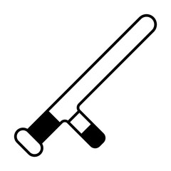 baton black icon