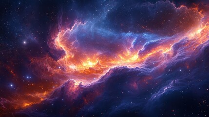 Digital Painting of Silk Fabric with Swirling Colors and Cosmic Swirls Creating a Dreamlike Atmosphere for Abstract Art Lovers and Designers