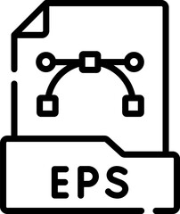 eps extension Illustration on a white background