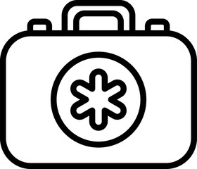 first aid box Illustration on a white background