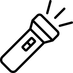 flashlight Illustration on a white background