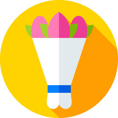 flower bouquet Illustration on a white background