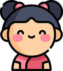 girl (2) Illustration on a white background