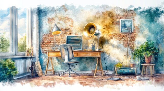 Vintage Jazz Record from the 1930s in Rich Setting