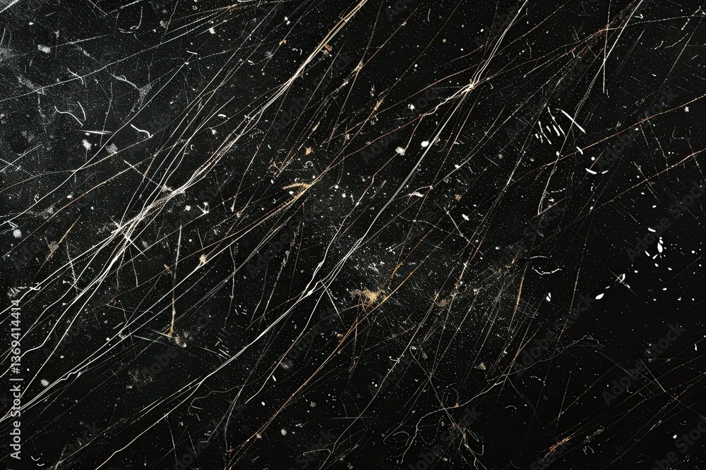 Poster high definition view of scratches isolated on a black background for design