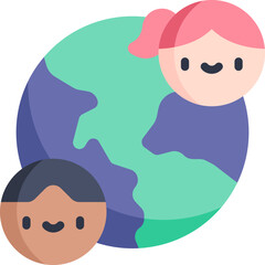 international childrens day Illustration on a white background