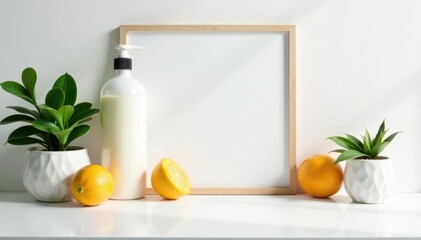 Bright white studio setting, perfect for product display, photography, visual