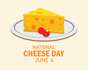 national cheese day design template for celebration. cheese vector. cheese illustration. flat vector design. food vector.